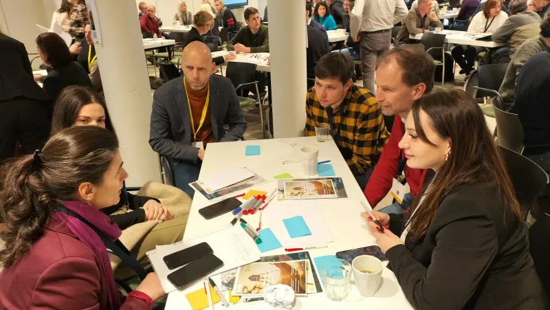 Working group around table