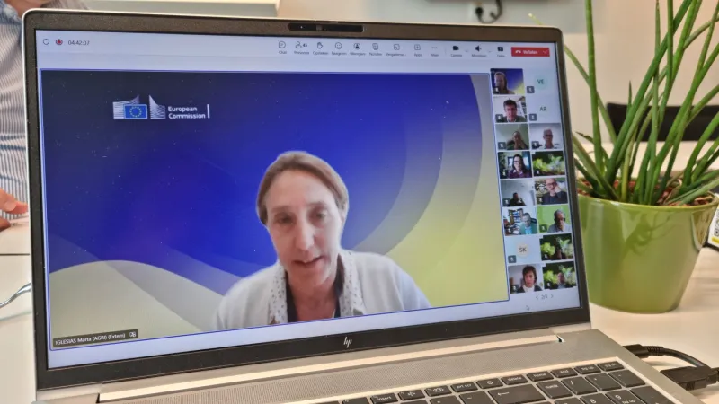 Woman presenting at Ad-hoc national expert group meeting 2025