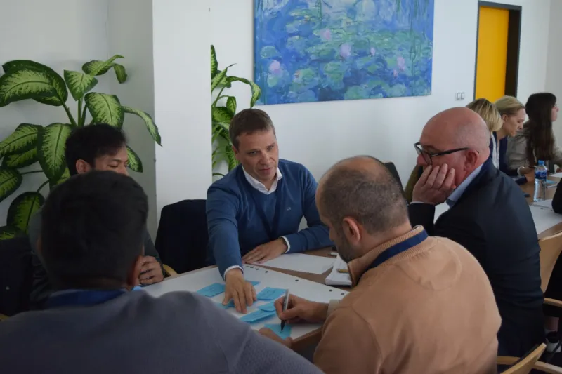 Group discussion at the event 