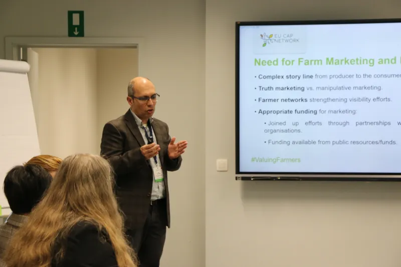Man presenting at the event
