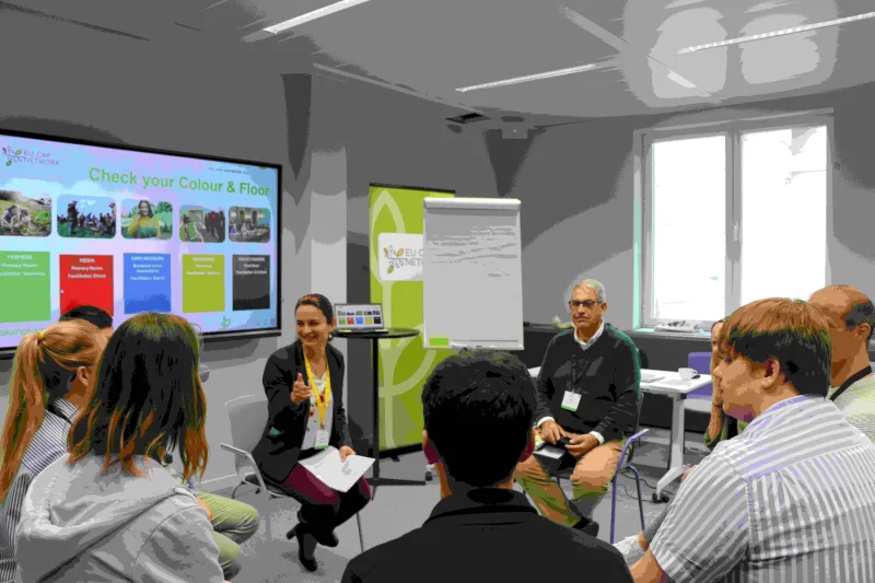 Group discussion at event