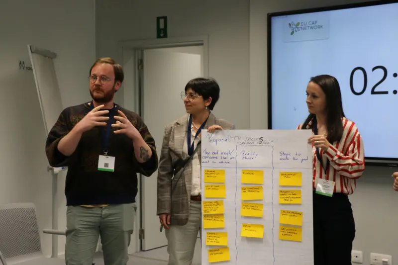 Group presenting their thoughts