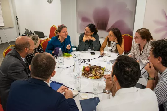 a group of people sitting around a table at the workshop on "How to assess direct payment interventions in the new CAP"