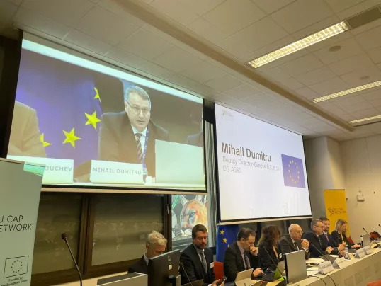 Mihail Dumitru speaking at the Assembly.