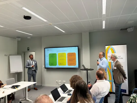 Team leaders presenting the AWP 5 at the 4th Steering Group meeting