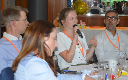 Participant asking questions