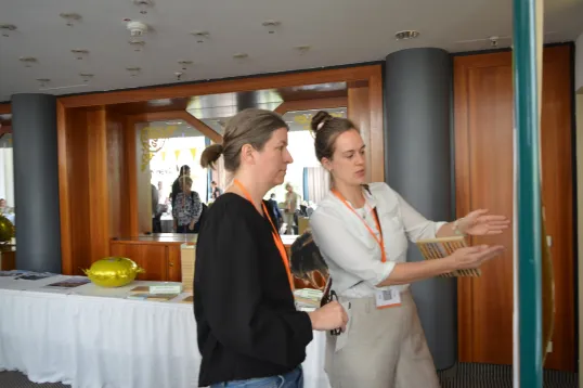 Sophie Ogan showing Monvia project