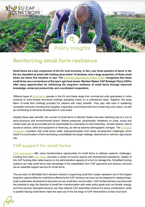 Farm resilience